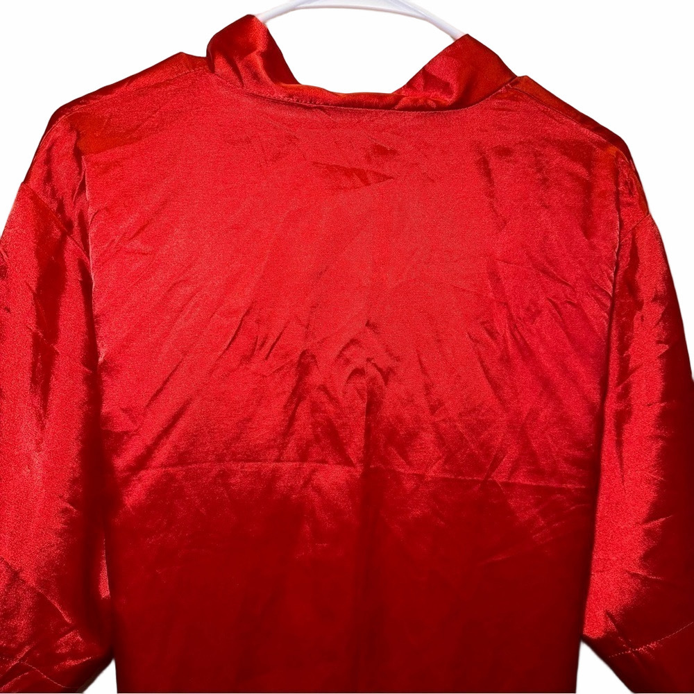 Amazon Silky Red Robe One Size - Picture 5 of 6